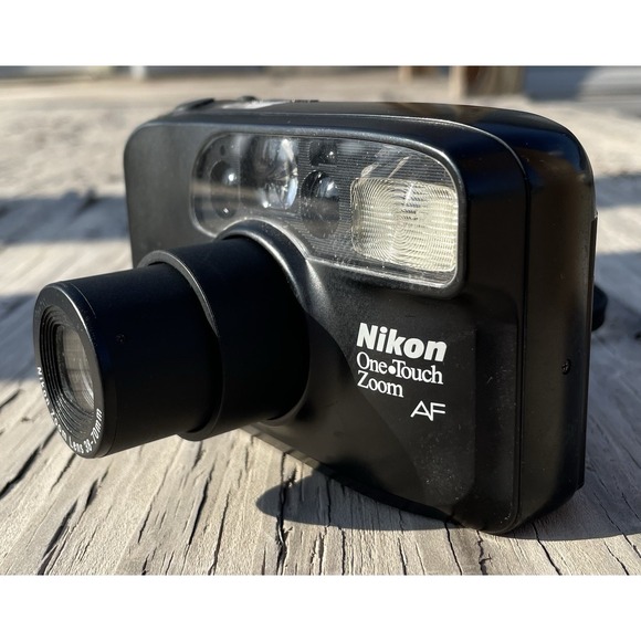 Nikon One Touch Zoom AF 35mm Film Camera - Tested Zoom Works - Flash NOT Working - Picture 9 of 12